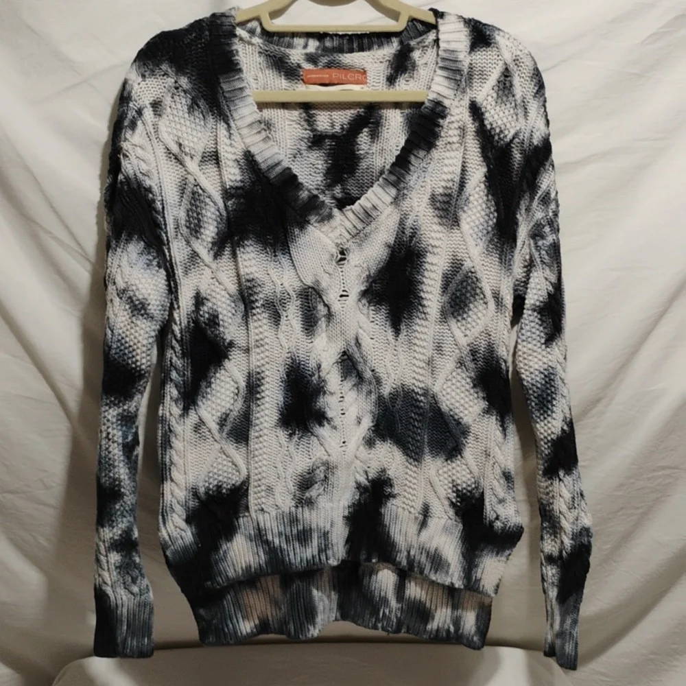 (BX19) SALE! Anthropologie Pilcro Tye Dye Cable Knit Sweater Sz.XS Worn Once